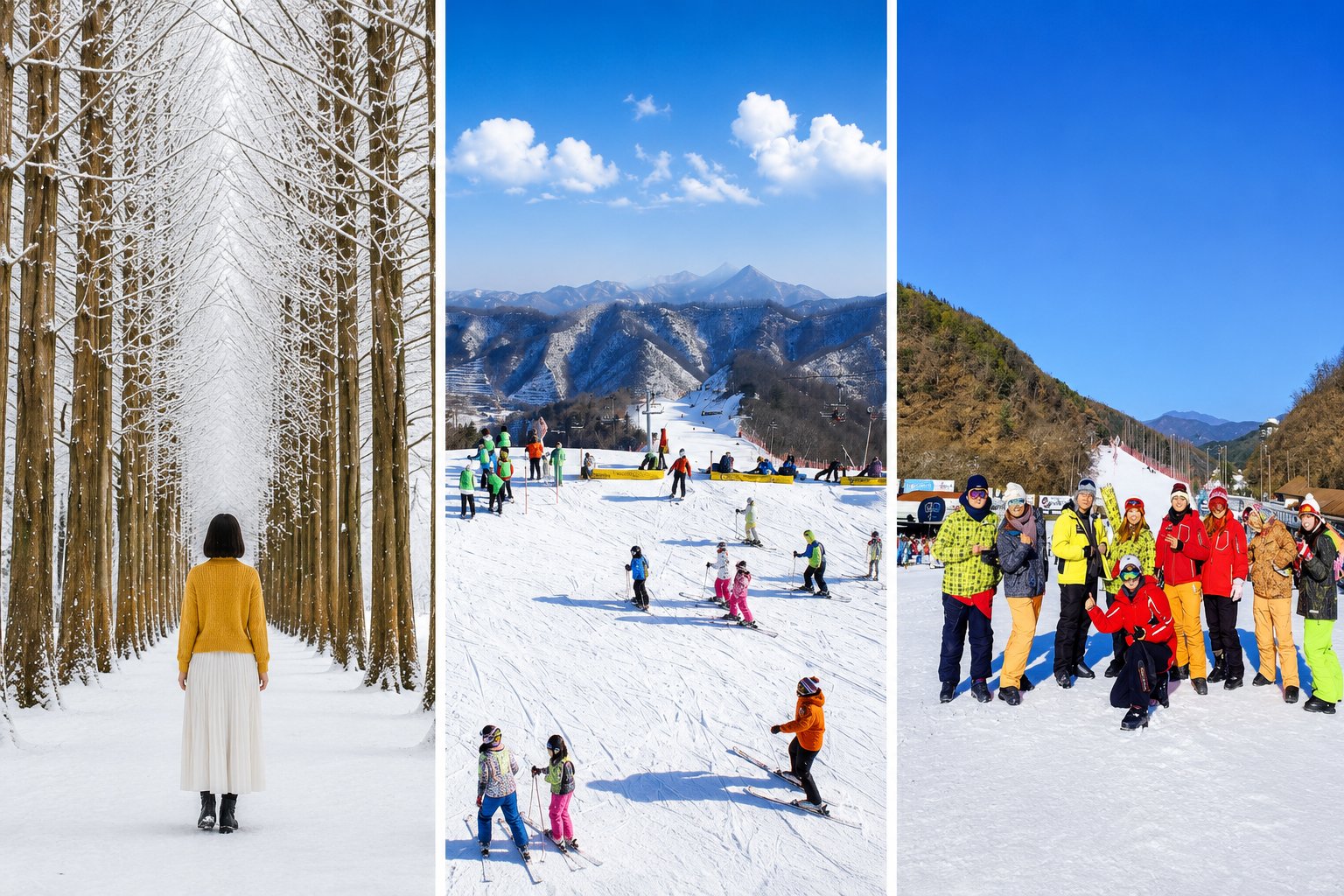 SEOUL - ĐẢO NAMI - TRƯỢT TUYẾT - THƯ VIỆN STARFIELD - INCHEON  ( đi sáng về tối) - ảnh 1